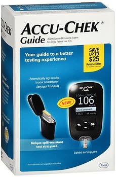 Accu-Chek Guide Blood Glucose Monitoring System - 1 Each, Pack of 4
