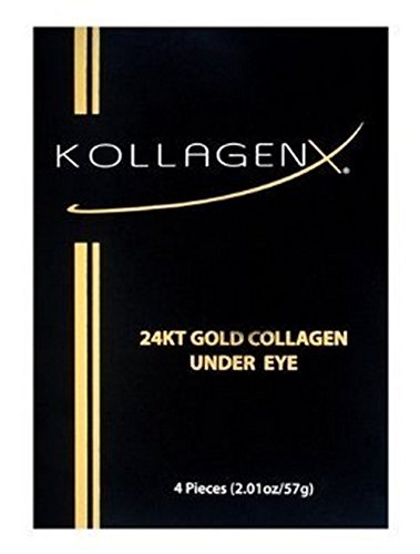 KollagenX 24KT Gold Collagen Under Eye Unit, 0.43 fl oz, 4 Piece