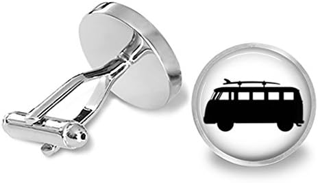 サーフバスシルエットcufflinks 迅速な対応で商品をお届け致します