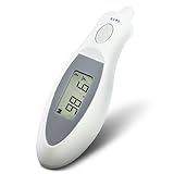 Best Medical Ear Thermometer, 1 Second Quick Read, Baby, Child, Adult Thermometer, Highly Accurate Infrared Technology, Waterproof, LCD Display, No Probe Cover Necessary