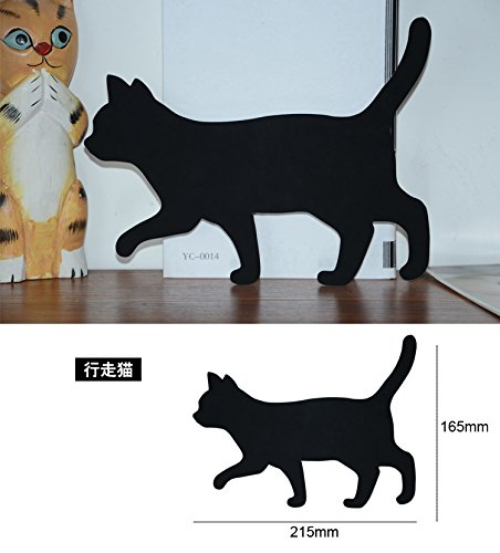Lucktao novelty cat acrylic night light cute animal marquee sound control led Lamp on wall paste sound control Figure light LED wall light activated silhouette sensor nightlight (cat1)