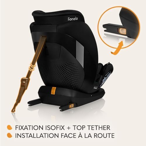 LAVENDER I-SIZE Siège Auto Enfants de 76 à 150 cm Conforme à la Norme R129 i-Size, Montage Face à la Route ISOFIX Ceinture TT, Réglage de l'Appui-tête et du Dossier Insert réducteur (Black)
