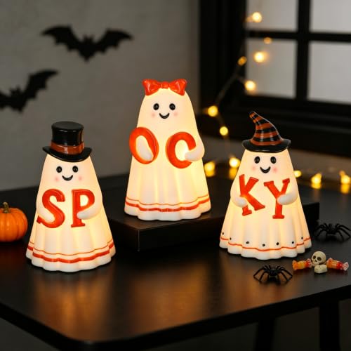 Wondise Spooky Ghost Halloween Candles