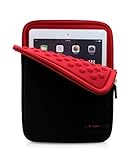 X-super 2017 Version iPad Pro 10.5 Sleeve Pouch Shockproof Neoprene Cover Case with Accessory Pockets (Red)