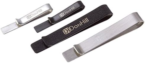 Tie Clips and Tie Bars for Men Set of 4 (100% Stainless Steel). 2 Regular Tie Clips, 2 Skinny Tie Clips. Great Gift Option! By DonHill