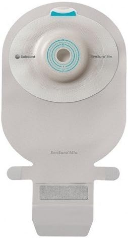 ColoplastFiltered Ostomy Pouch EasiClose Two-Piece System Maxi Drainable,Opaque, Clear, Qty : Box of 10