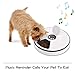 6-Meal Automatic Pet Feeder for Cats Dogs and Rabbits,Music Reminder and Interval Based Timer with LCD Display, for Dry or Semi-Moist Puppy Kitten Bunny Foodthumb 2