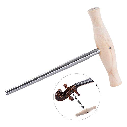 3/4 4/4 Violin Peg Hole Reamer 1:30 Taper Reamer with Wood Handle for 3/4 4/4 Violins Luthier Tool