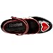 Funtasma by Pleaser Women's Halloween QUEEN-55,Black-White-Red Patent,11 M
