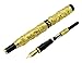 Jinhao Deluxe Golden Double Dragon Fountain Pen with Ink Refills Converter