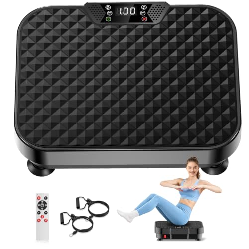 Vibration Plate Exercise Machine Vibration Plate for Lymphatic Drainage Weight Loss,Muscle Activation Fat Burner for Women Men