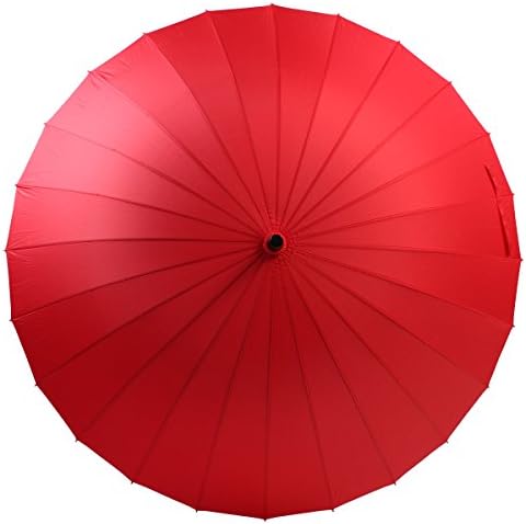 Keuoo 44-inch Stick Black Umbrella Manual Opened and Closed Straight Shank Strong 24 Fiber Bids Windproof Travel Golf Umbrella, ,190T Fiber Waterproof Windproof Sports Umbrellas,turquosie