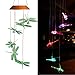 xxschy LED Solar Dragonfly Wind Chimes Outdoor - Waterproof Solar Powered LED Changing Light Color Six Dragonflies Mobile Romantic Wind-Bell for Home, Party, Festival Decor, Night Garden Decoration