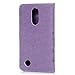 YOKIRIN Case for LG K8 Case, Flip Wallet Cover, Embossed Floral Butterfly ID&Credit Card Holder Folio Case for LG K8 2017, Purple