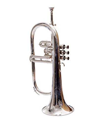 CHRISTMAS GIFT SHREYAS FLUGELHORN CHROME BB PITCH W HARDCASE MP FLUGLEHORN