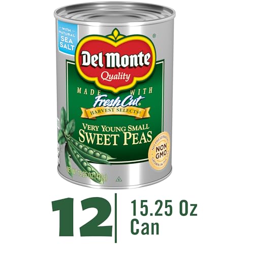 DEL MONTE VERY YOUNG SWEET PEAS, 8.5 OZ, CAN (12 PACK)