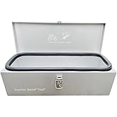 Weatherproof Anodized Aluminum Tractor Tool Box for Kubota, John Deere, Modern Tractors - Universal Fit by Tractor Relief Tool&trade;