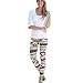 Lookatool® Women's Cotton Skinny Geometric Print Stretchy Pants Leggings