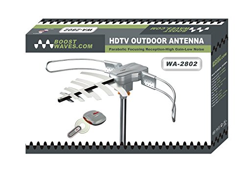 BoostWaves WA2802 HDTV Digital Outdoor Antenna Remote Controlled Rotation High Band Super Long Range - Thumbnail 2
