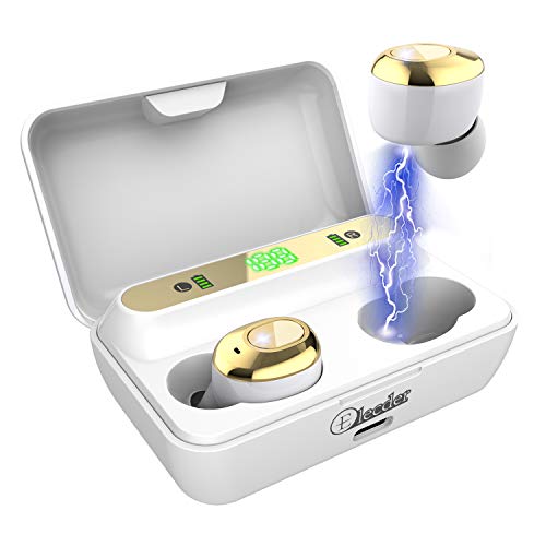 ایگرد | قیمت و خرید هدفون ELECTER D12 True Wireless Earbuds Bluetooth 5.0  در گوش با میکروفون ، صفحه نمایش دیجیتال باتری LED ، مورد شارژ برای تمرین ،  در حال اجرا (سفید)