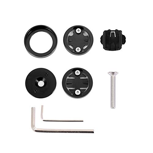 Kbrotech Bike Computer Holder Stem Mount Top Cap Cycling Stopwatch GPS Speedometer Mount Bracket Compatible Garmin Bryton CATEYE (Black)