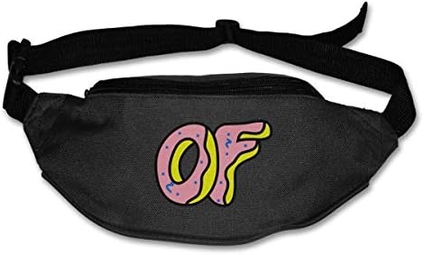 Kurabam Fanny Pack for Women Men Odd Future Donut Logo Waist Bag Pouch Travel Pocket Wallet Bum Bag for Running Cycling Hiking Workout
