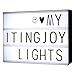 ITingjoy Free Combination Cinematic Light Box with Letters and LED Light A4 Size