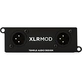 Temple Audio XLR MOD - Black Compact XLR Passthrough Module for Templeboard Pedalboards - Male + Male