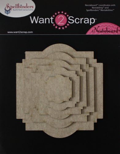 Want2Scrap Nestaboard Chipboard, Labels Twenty-Two