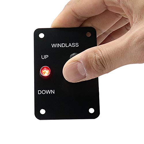 Carrfan Anchor Windlass Up Down Toggle Switch Panel with 12V LED Indicator - Thumbnail 2