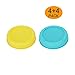 WISH Sprouting Lids for Wide Mouth Mason Jars, 4 Yellow 4 Blue Plastic Strainer Lids for Canning Jars