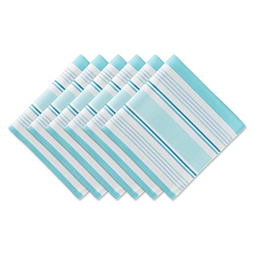 DII Summer Stripe Outdoor Tabletop Collection, Multi-use, Machine Washable, Nap…