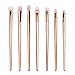 Lookatool 12PCS Make Up Foundation Eyebrow Eyeliner Blush Cosmetic Concealer Brushes (Rose Gold)