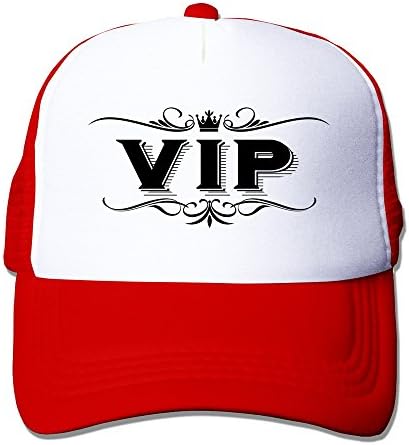 Handson Personalized Flat Billed Vip Logo Truker Caps Red