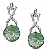 Birthstone Color Earrings with Swarovski Crystal Set MADE IN USA.