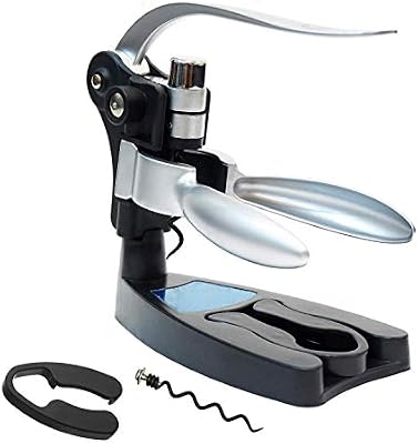 Guay Bebida Wine Bottle Opener Corkscrew With Corkscrew Stand And Foil Cutter Wine Bar Accessory In Elegant Gift Set Box Rabbit Lever Cork Opener Silver Gwicss Buy Online At Best Price