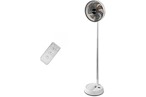 Foldable Oscillating Standing Fan Remote Control 5400mah Portable USB Quiet Fan(2)