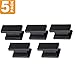 Southern Hills Black Cabinet Knobs - Pack of 5 - Kitchen and Bathroom Black Matte Hardware for Dressers, Desks, Furniture and Cupboards Drawers and Doors SHKM001-BLK-5
