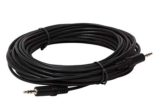 iMBAPrice 50 Feet Extra Long Professional Quality Nickel Plated 3.5 mm Male/Male Stereo Audio Cable