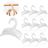 10PCS Widen Purse Hanger Hook for Closet, Thicken Backpack Hand Bag Hanger Organizers and Storage for Handbag Tote Cap Headphone Satchels-Clear Closet Organizing Acrylic White