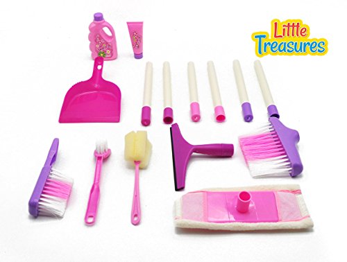 image for Little Treasures My Little Helper Pretend Play 9 Piece Cleaning Play S
