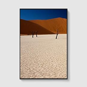 Framed Canvas Home Artwork Decoration Desert Canvas Wall Art for Living Room, Bedroom - 16x24 inches