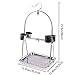 Bird Platform Playground Stainless Steel Perch Gym Stand with Food Bowls for Parrot Macaw African Grey Budgies Parakeet Conure Cage Exercise Toy (L)thumb 1