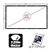 AIEX 120 Inch 16:9 4K HD Projector Screen Portable Foldable Anti-Crease Front and Rear Video Projection Screen Outdoor Indoor 3D Movie Projector Screen for Home Theater Office Double Sided Projection