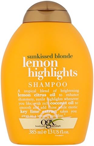 Ogx Sunkissed Blonde Lemon Highlights Shampoo, 385 ml