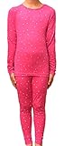 32 DEGREES Heat Girls Long Sleeve Crew Neck and Legging Set Pink Fall Star