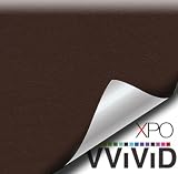 VViViD Brown Weatherproof Faux Leather Finish Marine Vinyl Fabric (1.5ft x 54")
