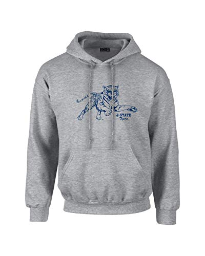 Jackson State Tigers College 50/50 Hoodie, Athletic Gray, XL