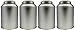 4-Pack Tea Storage Tins, Large Tea Storage Tins with Stay Fresh Double Lids, Stack-able (Set of 4)