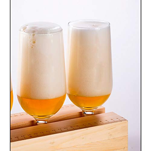 Dongxiao Bierkrug 6 Stück Set Bierbecher mit Becherhalter Hohe Klare Trinkglas Cocktailgläsern für Bars Oder Zuhause… – Bild 7